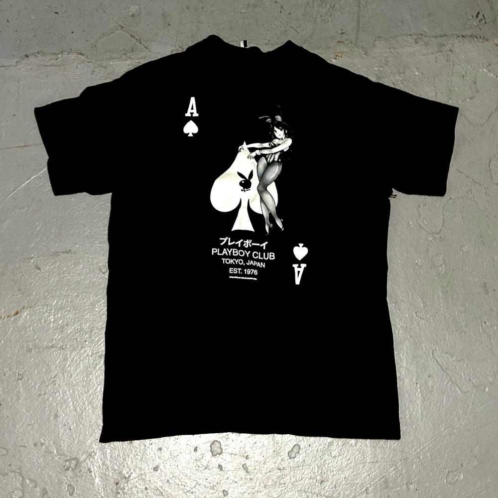❌SOLD❌Ace of Hearts Playboy Club Tokyo Japan Men's Short Sleeve T Shirt Small